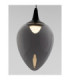 Nali Slim Pendant Ceiling Light Smokey Matt Black LED 6W 238lm 3000K-2