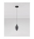 Nali Slim Pendant Ceiling Light Smokey Matt Black LED 6W 238lm 3000K-3
