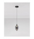 Nali Slim Pendant Ceiling Light Smokey Matt Black LED 6W 238lm 3000K-4