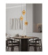 Nali Cluster Pendant Ceiling Light Champagne Brass Gold Matt Black Triac Dimmable LED 18W 1179lm 3000K-2