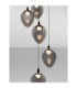 Nali Cluster Pendant Ceiling Light Smokey Matt Black Triac Dimmable LED 30W 1190lm 3000K-5