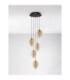 Nali Cluster Pendant Ceiling Light Champagne Brass Gold Matt Black Triac Dimmable LED 30W 1965lm 3000K-3