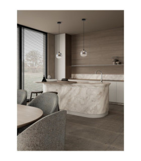 Orenda Globe Pendant Ceiling Light Smokey Matt Black LED 5W 225lm 3000K-2