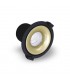 LED Recessed Round Downlight, Black/Gold, 40 deg. Beam Angle, 780lm, 4000K, IP20, DRIVER NOT INC. - 4