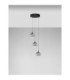 Orenda Cluster Pendant Ceiling Light Smokey Matt Black Triac Dimmable LED 15W 675lm 3000K-3