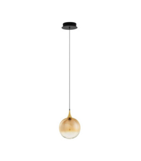 Orenda Globe Pendant Ceiling Light Champagne Brass Gold Matt Black LED 5W 250lm 3000K-1
