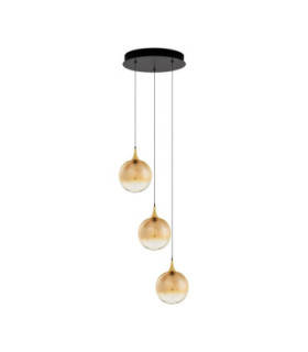 Orenda Cluster Pendant Ceiling Light Champagne Brass Gold Matt Black Triac Dimmable LED 15W 750lm 3000K-1