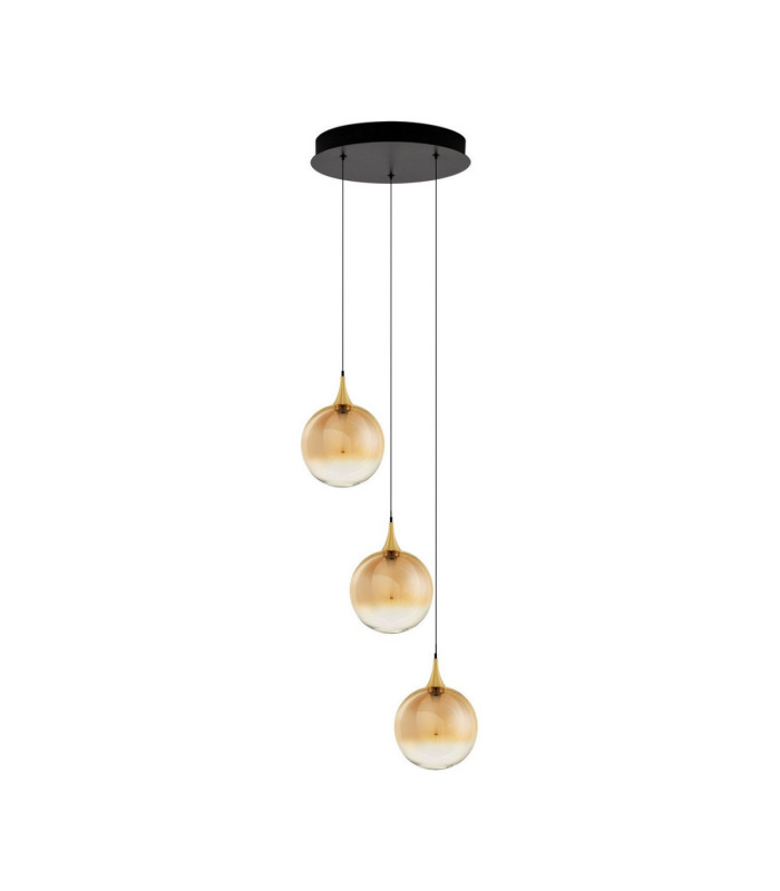 Orenda Cluster Pendant Ceiling Light Champagne Brass Gold Matt Black Triac Dimmable LED 15W 750lm 3000K-1