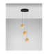 Orenda Cluster Pendant Ceiling Light Champagne Brass Gold Matt Black Triac Dimmable LED 15W 750lm 3000K-4