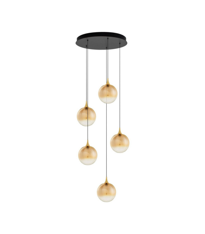 Orenda Cluster Pendant Ceiling Light Champagne Brass Gold Matt Black Triac Dimmable LED 20W 1250lm 3000K-1