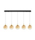 Orenda Bar Pendant Ceiling Light Champagne Brass Gold Matt Black Triac Dimmable LED 20W 1250lm 3000K-1