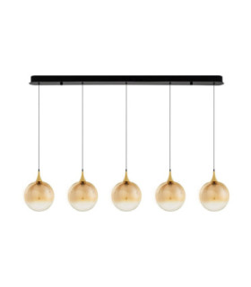 Orenda Bar Pendant Ceiling Light Champagne Brass Gold Matt Black Triac Dimmable LED 20W 1250lm 3000K-1