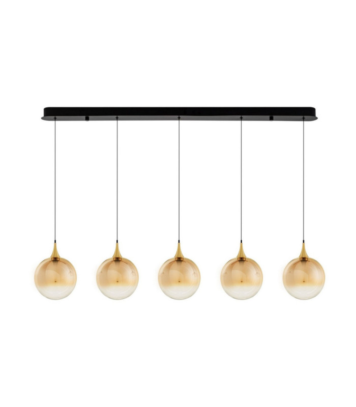 Orenda Bar Pendant Ceiling Light Champagne Brass Gold Matt Black Triac Dimmable LED 20W 1250lm 3000K-1