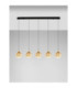 Orenda Bar Pendant Ceiling Light Champagne Brass Gold Matt Black Triac Dimmable LED 20W 1250lm 3000K-3