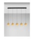Orenda Bar Pendant Ceiling Light Champagne Brass Gold Matt Black Triac Dimmable LED 20W 1250lm 3000K-4