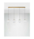 Galeo Bar Pendant Ceiling Light Clear Sandy Gold Triac Dimmable LED 25W 1765lm 3000K-3