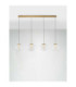 Galeo Bar Pendant Ceiling Light Clear Sandy Gold Triac Dimmable LED 25W 1765lm 3000K-4