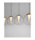 Galeo Bar Pendant Ceiling Light Clear Sandy Gold Triac Dimmable LED 25W 1765lm 3000K-5