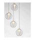 Galeo Cluster Pendant Ceiling Light Clear Sandy Gold Triac Dimmable LED 25W 1765lm 3000K-2