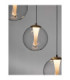 Galeo Cluster Pendant Ceiling Light Clear Sandy Gold Triac Dimmable LED 25W 1765lm 3000K-5