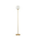 Galeo Glass Floor Lamp Clear Sandy Gold Dimmable LED 7W 506lm 3000K-1