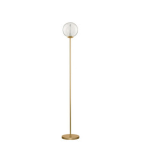 Galeo Glass Floor Lamp Clear Sandy Gold Dimmable LED 7W 506lm 3000K-1