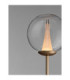 Galeo Glass Floor Lamp Clear Sandy Gold Dimmable LED 7W 506lm 3000K-5