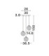 Blazik Cluster Pendant Ceiling Light Clear Structured Brass Gold Triac Dimmable LED 12W 842lm 3000K-7