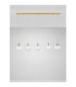 Blazik Bar Pendant Ceiling Light Clear Structured Brass Gold Triac Dimmable LED 20W 1454lm 2700K-3