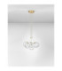 Blazik Cluster Pendant Ceiling Light Clear Structured Brass Gold Triac Dimmable LED 28W 2026lm 3000K-3
