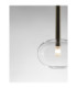 Amelia 24cm Globe Pendant Ceiling Light Clear Sandy Gold LED G9 1x5W-3