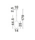 Amelia 14cm Globe Pendant Ceiling Light Clear Sandy Gold LED G9 1x5W-4