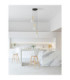 Amelia Cluster Pendant Ceiling Light Clear Sandy Gold LED G9 3x5W IP20-2