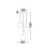 Amelia Cluster Pendant Ceiling Light Clear Sandy Gold LED G9 3x5W IP20-5
