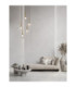 Amelia Cluster Pendant Ceiling Light Clear Sandy Gold LED G9 5x5W-2