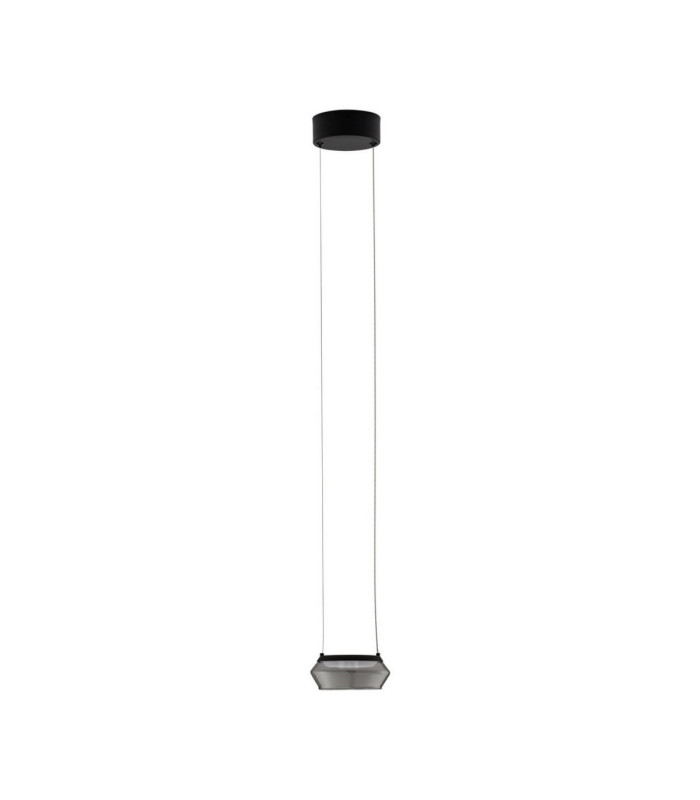 Jailyn Slim Pendant Ceiling Light Sandy Black Smokey LED 8W 320lm 3000K-1