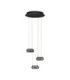 Jailyn Cluster Pendant Ceiling Light Sandy Black Smokey Triac Dimmable LED 24W 960lm 3000K-1
