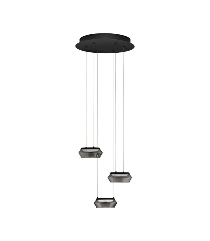 Jailyn Cluster Pendant Ceiling Light Sandy Black Smokey Triac Dimmable LED 24W 960lm 3000K-1