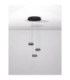 Jailyn Cluster Pendant Ceiling Light Sandy Black Smokey Triac Dimmable LED 24W 960lm 3000K-3