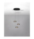 Jailyn Cluster Pendant Ceiling Light Sandy Black Smokey Triac Dimmable LED 24W 960lm 3000K-4