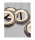 Jailyn Cluster Pendant Ceiling Light Sandy Black Smokey Triac Dimmable LED 40W 1600lm 3000K-6