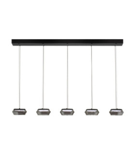Jailyn Bar Pendant Ceiling Light Sandy Black Smokey Triac Dimmable LED 40W 1600lm 3000K-1