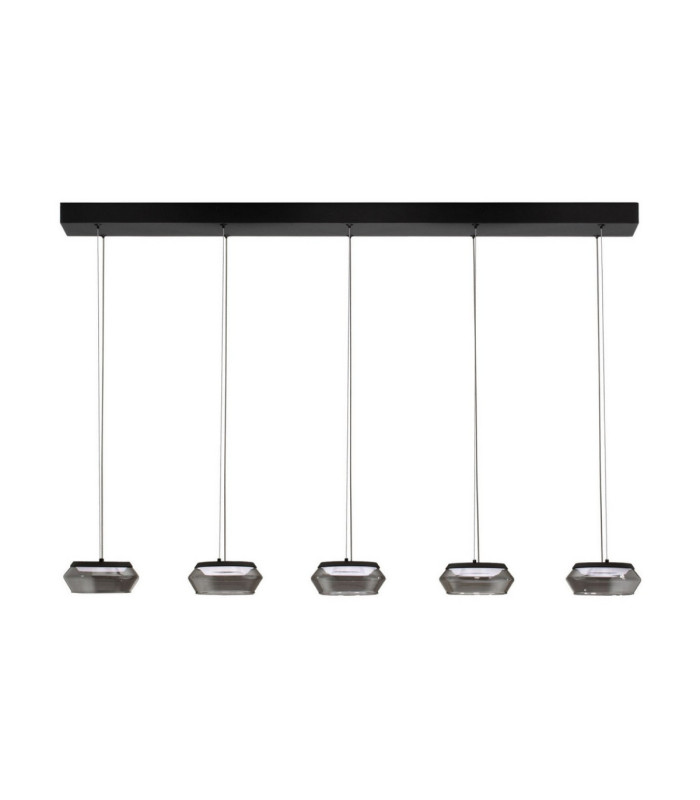 Jailyn Bar Pendant Ceiling Light Sandy Black Smokey Triac Dimmable LED 40W 1600lm 3000K-1