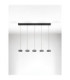 Jailyn Bar Pendant Ceiling Light Sandy Black Smokey Triac Dimmable LED 40W 1600lm 3000K-3