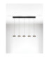Jailyn Bar Pendant Ceiling Light Sandy Black Smokey Triac Dimmable LED 40W 1600lm 3000K-4