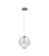 Aora Globe Pendant Ceiling Light Brushed Grey Opal Triac Dimmable LED 20W 1100lm 3000K-1