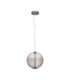 Aora Globe Pendant Ceiling Light Brushed Grey Dark Brown Triac Dimmable LED 20W 1100lm 3000K-1