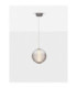Aora Globe Pendant Ceiling Light Brushed Grey Dark Brown Triac Dimmable LED 20W 1100lm 3000K-4