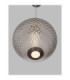 Aora Globe Pendant Ceiling Light Brushed Grey Dark Brown Triac Dimmable LED 20W 1100lm 3000K-5