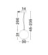 Aora Globe Pendant Ceiling Light Brushed Grey Dark Brown Triac Dimmable LED 20W 1100lm 3000K-7
